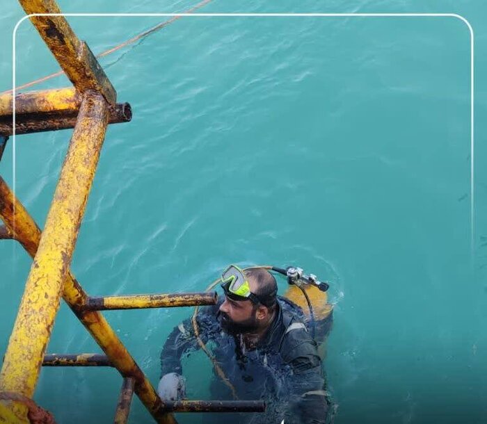 پایان موفقیت آمیز تعمیرات خط لوله انتقال نفت در سواحل گناوه