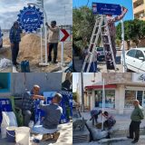 آغاز جانمایی و نصب تابلوهای معابر شهری واقع در سطح محلات جنوبی شهر بوشهر