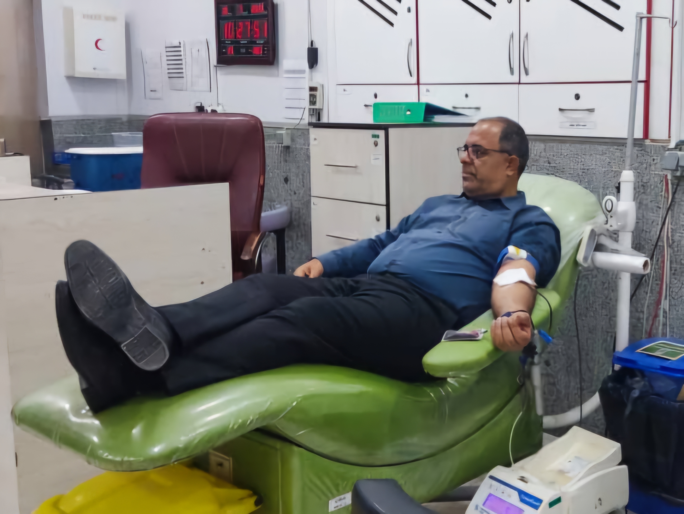 مشارکت فرماندار بوشهر در پویش ملی اهدای خون